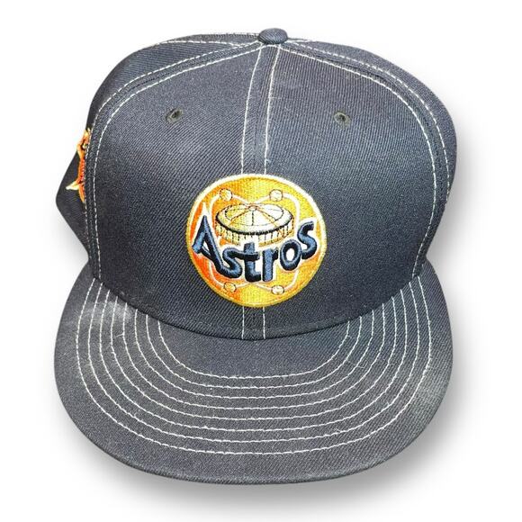 Houston Astros Baseball Hat Cap Mens Sz 8 MLB Astrodome 1986 New Era Cooperstown - Picture 2 of 14